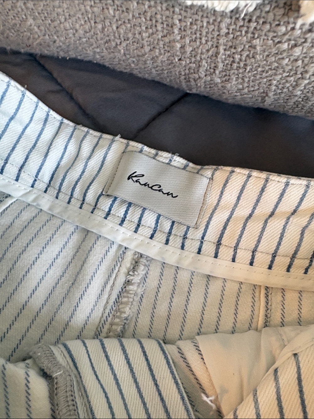 Wide Leg Striped Sailor Pants - Blue & White KanCan Elora Denim Jeans Pearl 24 1 - Picture 8 of 12